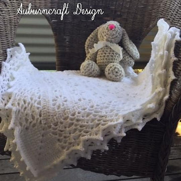 Amanda Christening Baby Blanket