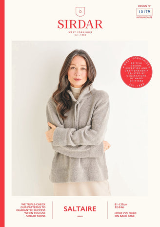 Hoody in Sirdar Saltaire - 10179 - Downloadable PDF