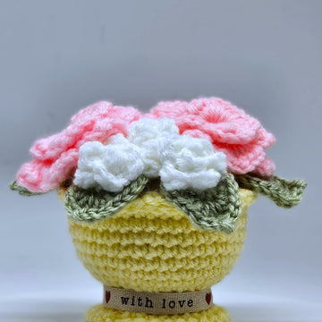 Everlasting Roses in a Pot