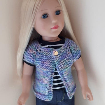 Sail Away Cardigan for Doll