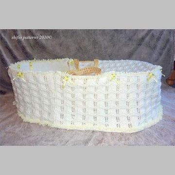 Moses Basket Cover Knitting Pattern #168