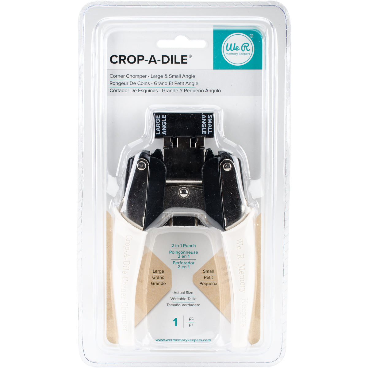 We R Memory Keepers Crop-A-Dile Corner Chomper Tool - Small Angle & Large Angle