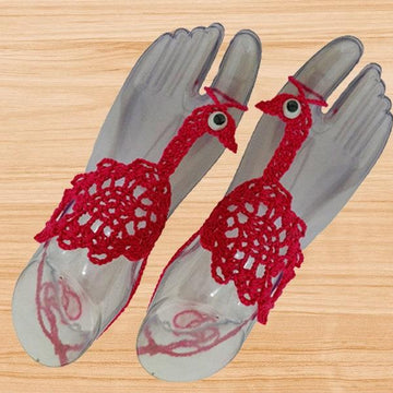Crochet Goose Barefoot Sandal Pdf + Video Tutorials