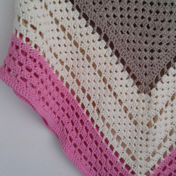 Neapolitan Ice Cream Granny Square Poncho