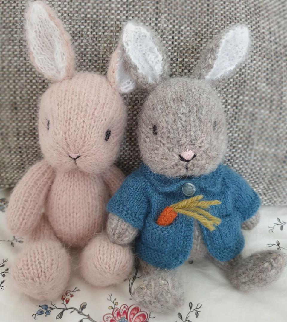 Bunny Rabbit in Blue Jacket