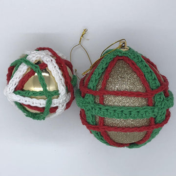 Tartan bauble collection (5 patterns)