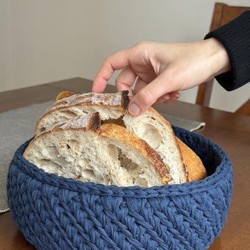 Recycled (t-shirt) yarn basket- 119