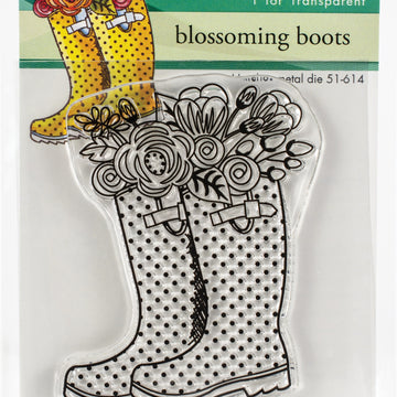 Penny Black Clear Stamps - Blossoming Boots
