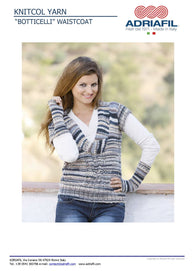 Botticelli Waistcoat in Adriafil Knitcol - Downloadable PDF