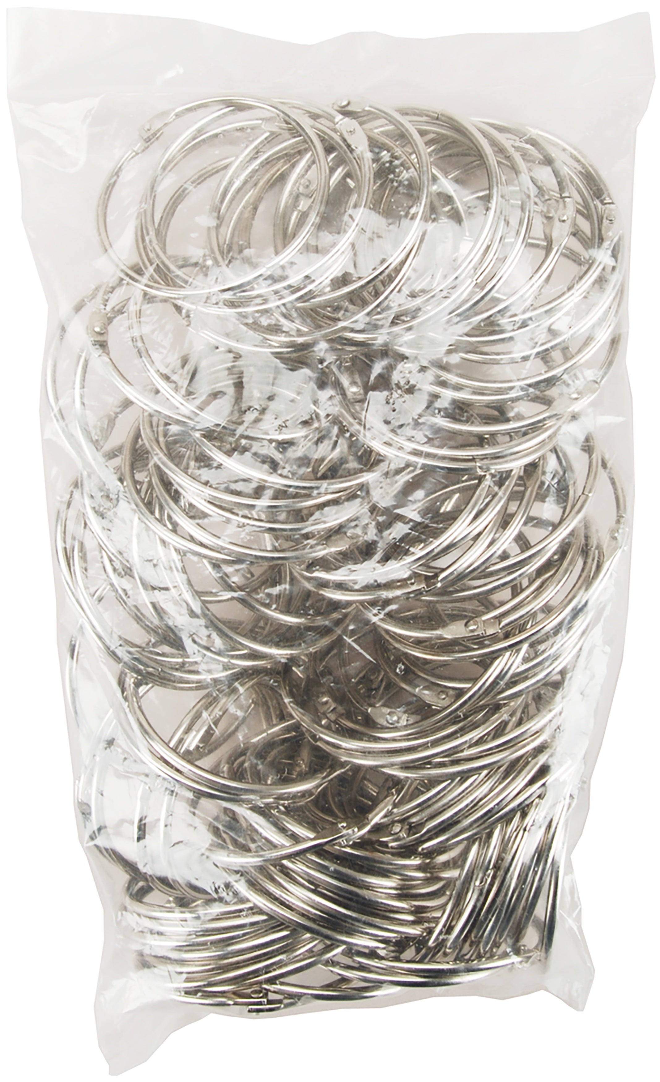 Clear Scraps Chrome Book Ring 100/Pkg - 2", MSRP $.36 Each