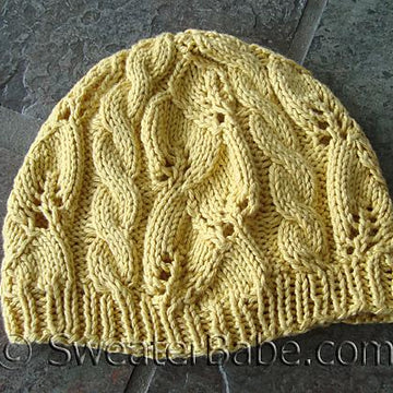 #114 Breezy Lace and Cable Hat