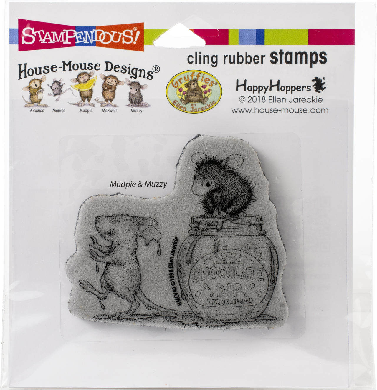 Stampendous House Mouse Cling Stamp - Chocolate Dip