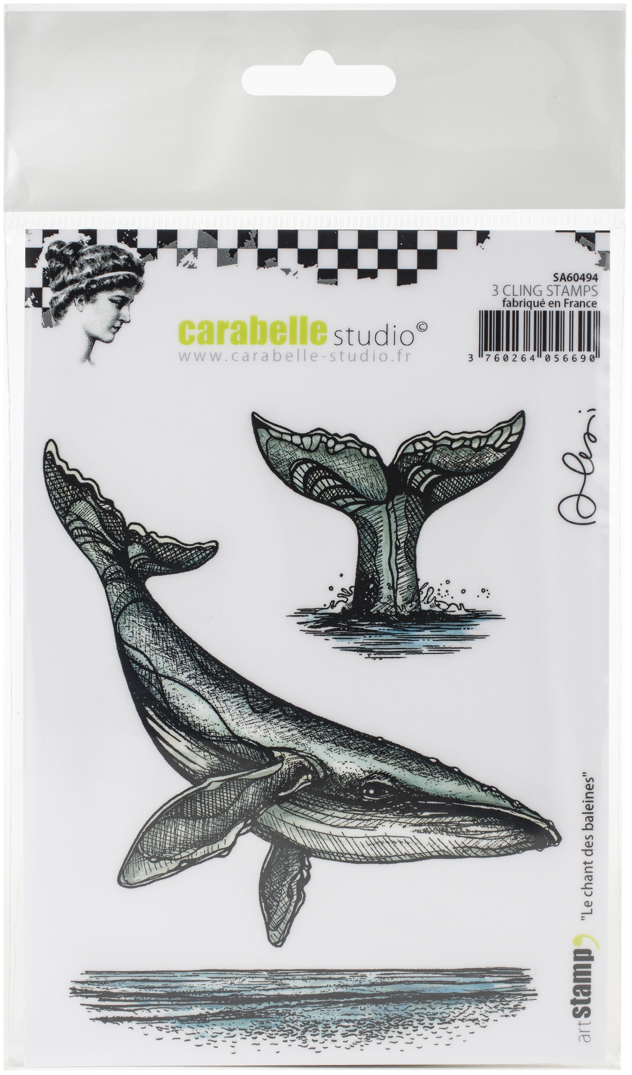 Carabelle Studio Cling Stamp A6 By Alexi - The Whale Song