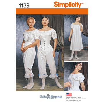Simplicity Women's Civil War Undergarments 1139 - Sewing Pattern