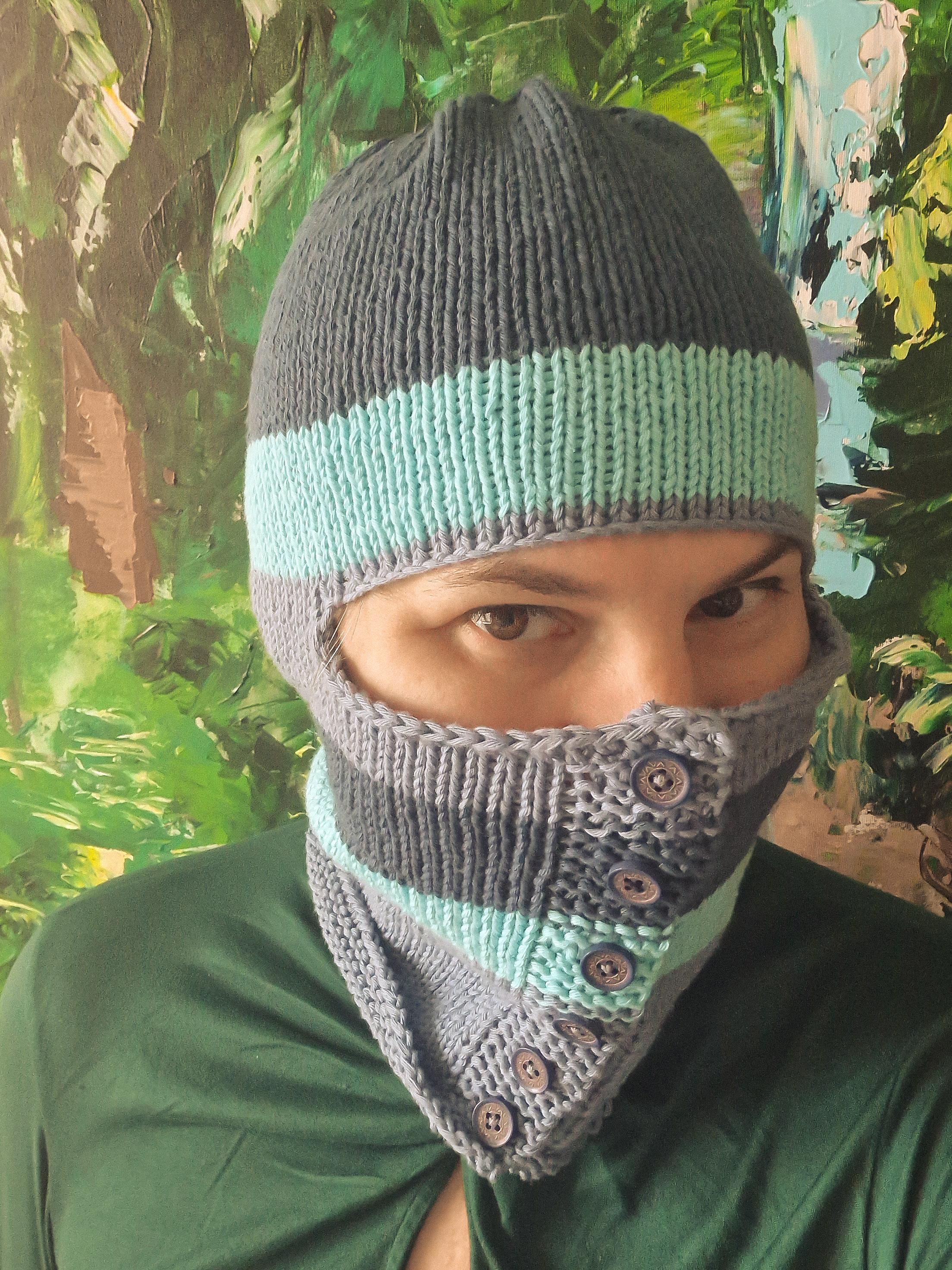 Ace Ski Mask - for Aran yarn