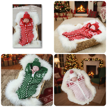 Snowflake Cocoon Knitting Pattern #297