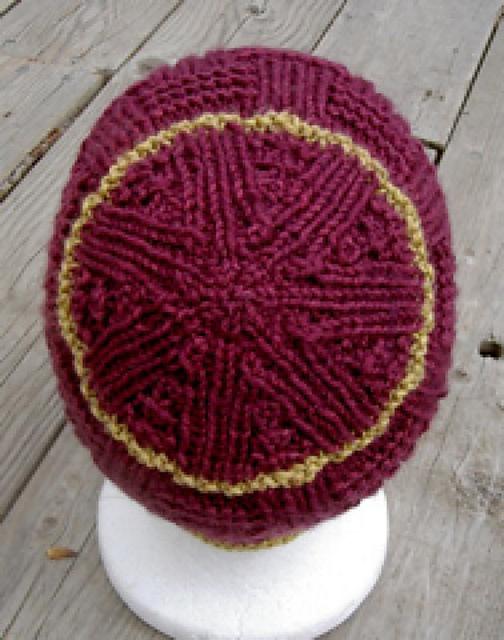 Basketweave Hat with contrast