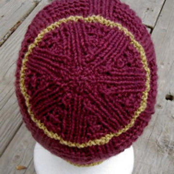 Basketweave Hat with contrast