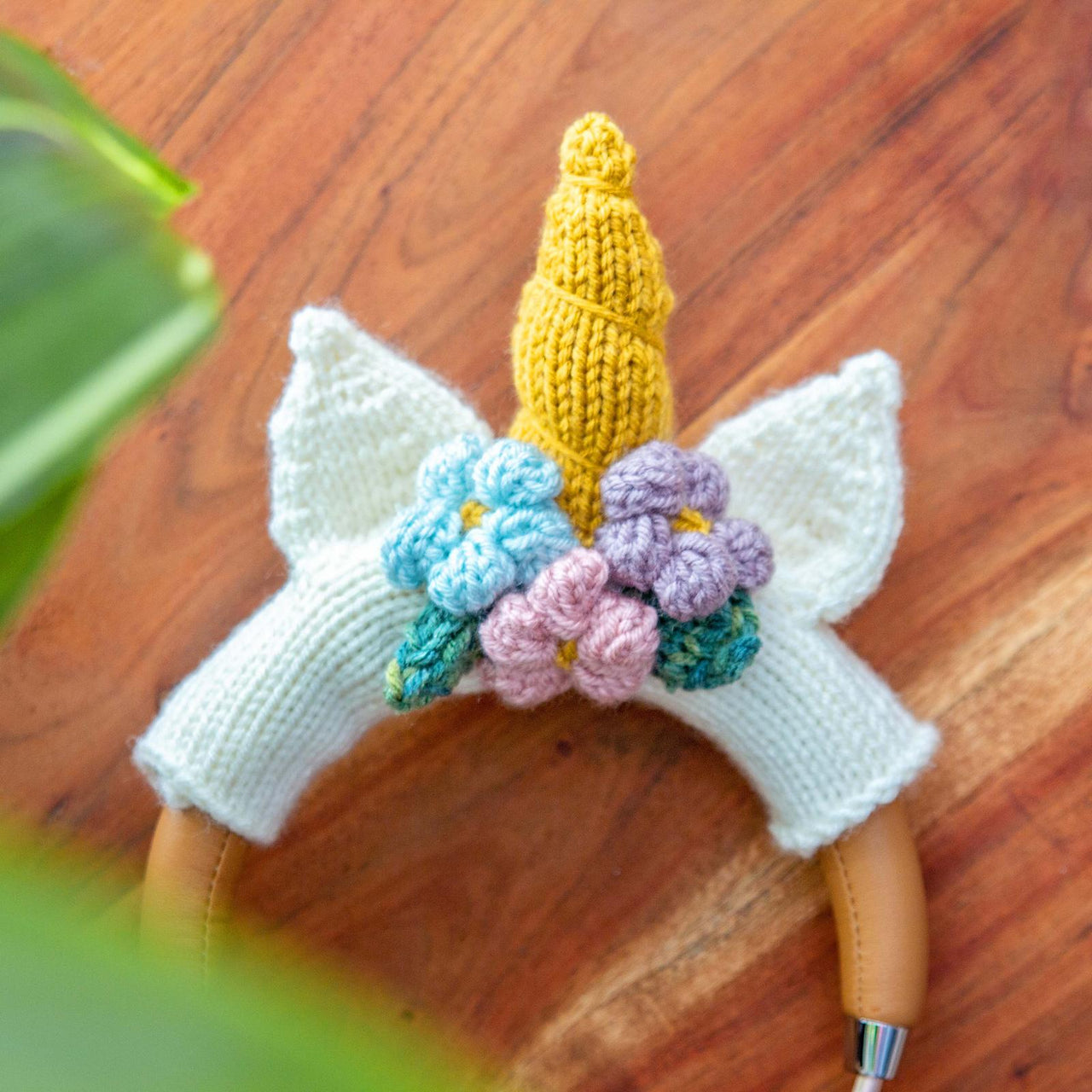 Unicorn Headphone Knit Wrap