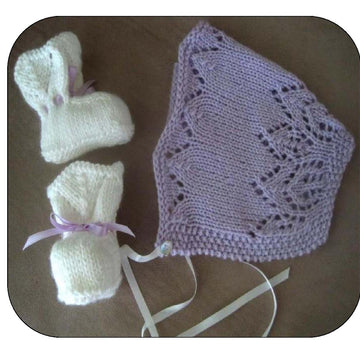 Little Cherub Bonnet & Booties Set