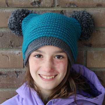 Quinn Double Pompom Hat