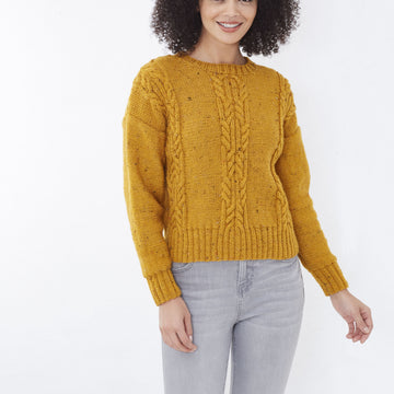 Cardigan and Sweater in King Cole Big Value Tweed DK - 5710 - Leaflet