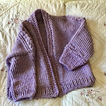 The Willshire Lavender Cardigan