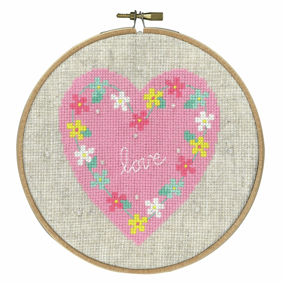 Vervaco Love Counted Cross Stitch Kit - 5.8in (14cm)