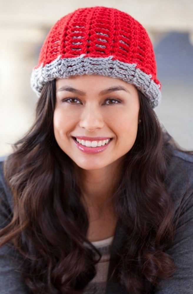 Reversing The Beanie in Red Heart Soft Solids - LW2997