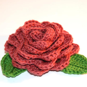 Rose and Leaves Embellishment