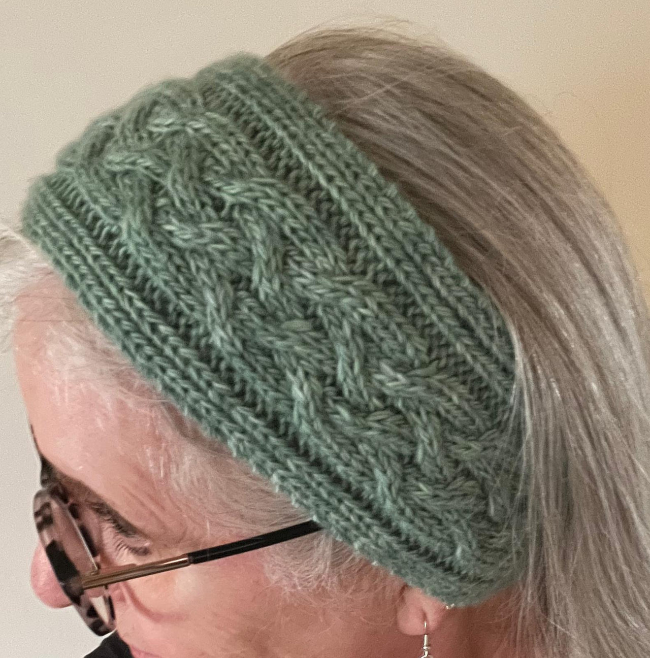 Evergreen Cable Headband