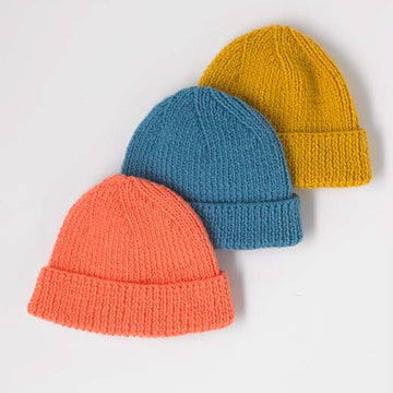 "Daylight Beanie" - Free Beanie Knitting Pattern in Paintbox Yarns Simply DK