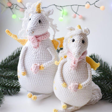 Unicorn with coffee amigurumi