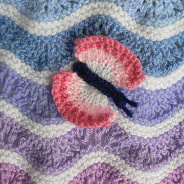 RAINBOW RIPPLES Buggy Blanket