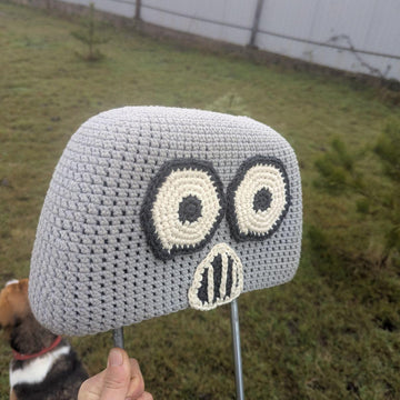 Monster Car Headrest Cover English-US