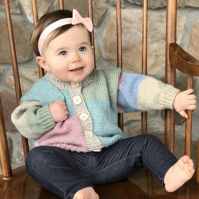 Plymouth Yarn Baby Cardigan Knitting Pattern