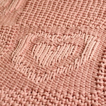 Easy heart pattern chunky baby blanket