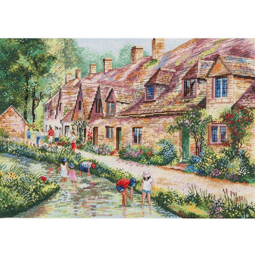 Anchor Terry Harrison – Arlington Row Cross Stitch Kit - 28 x 40 cm