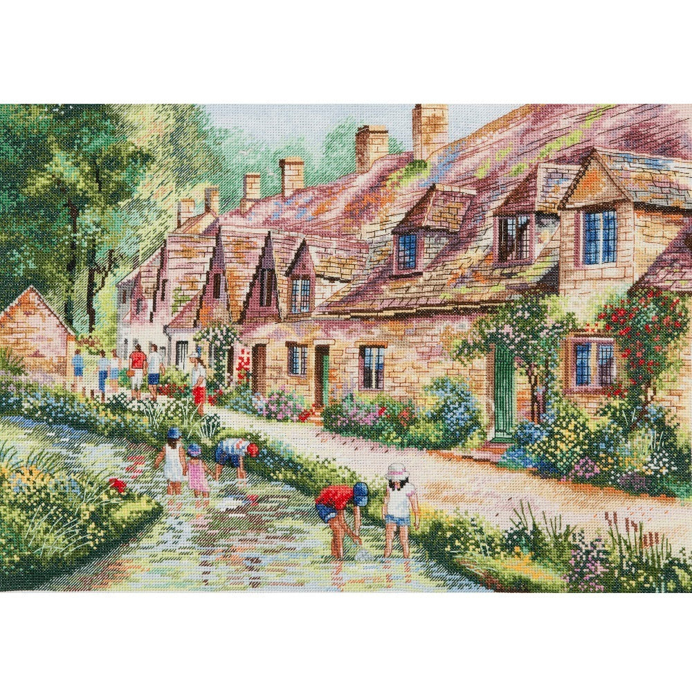 Anchor Terry Harrison – Arlington Row Cross Stitch Kit - 28 x 40 cm