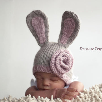 New Born Baby Bunny Hat