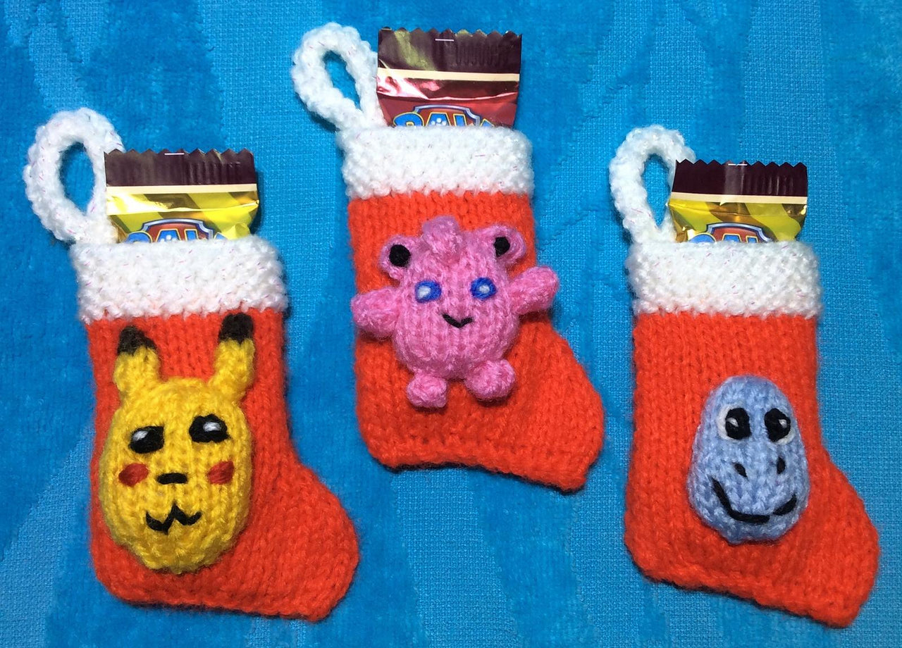 Pokemon Christmas Stocking Tree Decorations