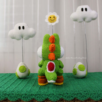 Yoshi – Chibi Amigurumi Crochet Pattern PDF + Bonus Egg Pattern