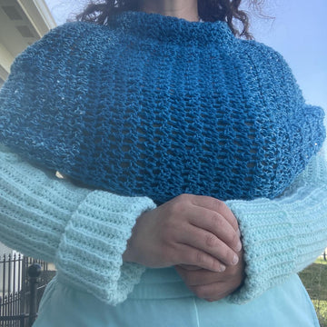 Like A Pretzel: Crochet Wrap Sweater
