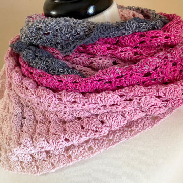Feeling Flirty Lacy Shell Shawl