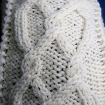 Celtic Doggie Pretzel Twist Aran Sweater