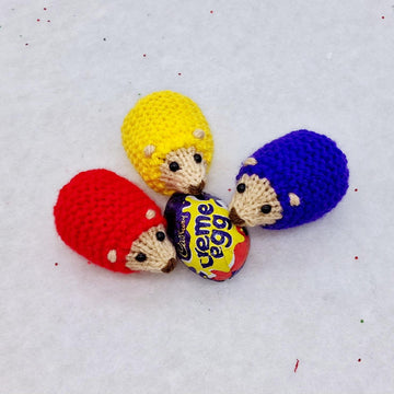 Rainbow Hedgehog Creme Egg Covers