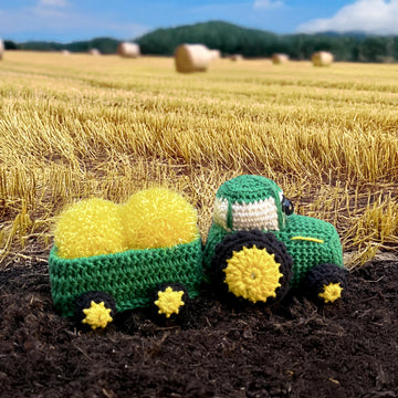 Victor the cute tractor and his trailer