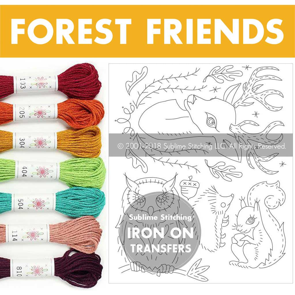 Sublime Stitching The Ultimate Embroidery Kit - Forest Friends