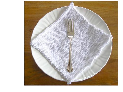 Knitted napkins