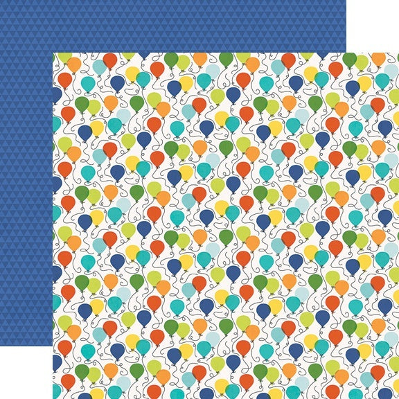 Simple Stories Birthday Blast Double-Sided Cardstock 12"X12" 25/Pkg - Birthday Boy